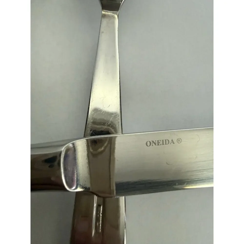 Oneida Baguette Glossy Stainless 3 Pc Place Setting Dinner Salad Fork Knife